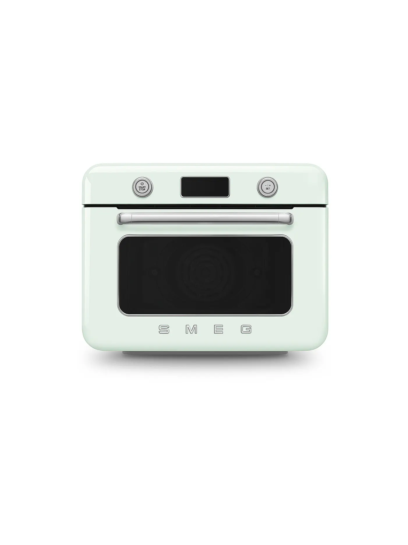 SMEG | Kombi-Tisch Dampfbackofen Schwarz | hellgrün